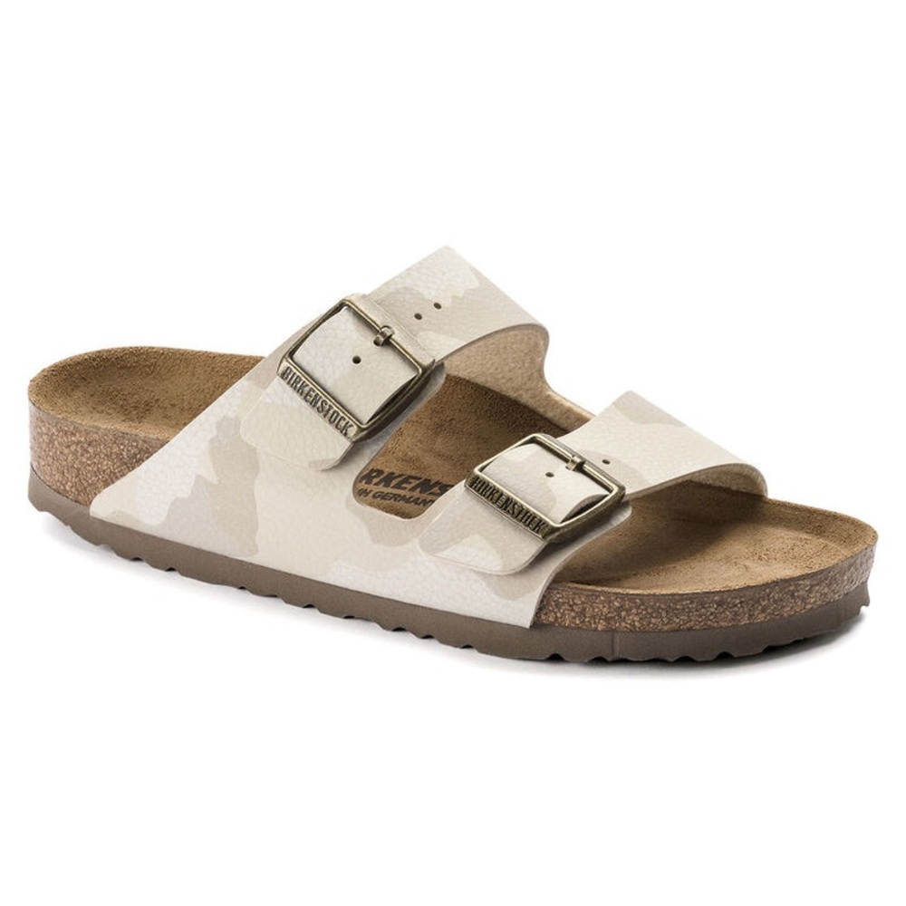 Birkenstock ARIZONA Sandals - Birko-Flor - Desert Soil Camo Sand Size 42